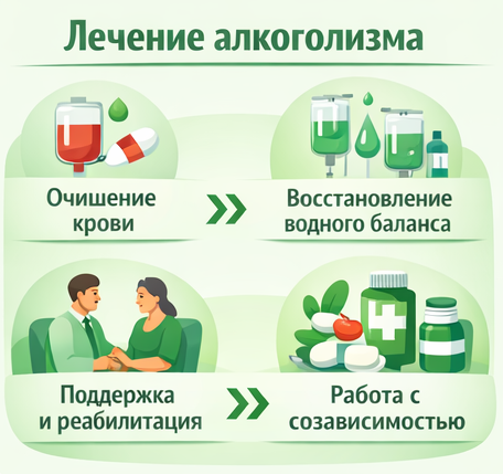 лечение алкоголизма в Улан-Удэ этапы